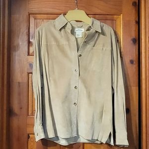 Vintage The Great Northwest SzLg beige leather jacket